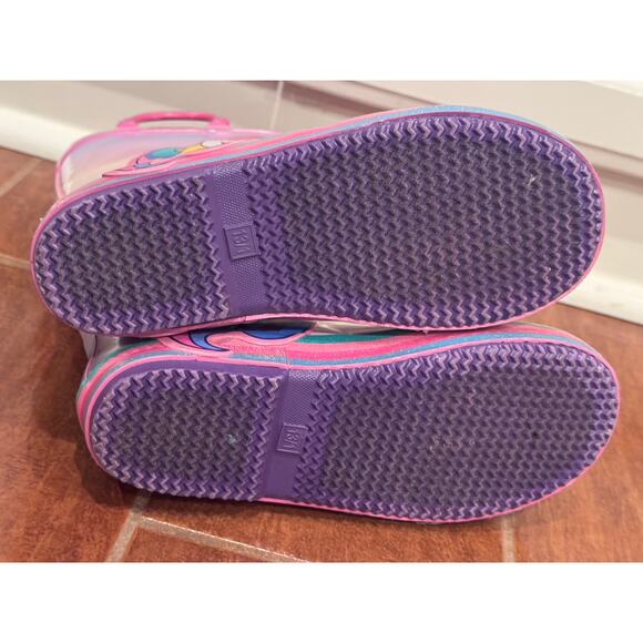 Members Mark Unicorn Rain Boots Waterproof Rubber Boots Toddler Girls Sz 13/1 - Picture 9 of 9